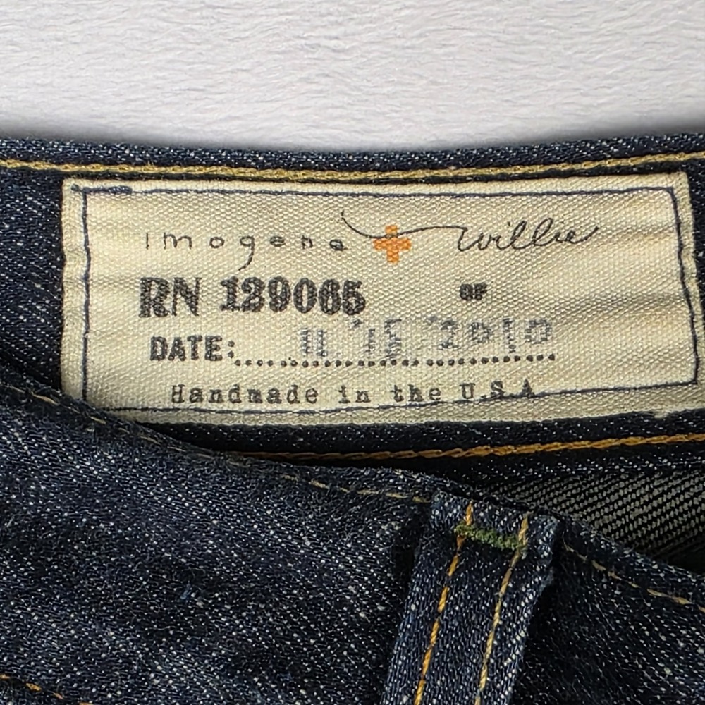 Imogene Willie Jeans Womens 27 Slim Ankle Dark Denim Mid Rise Stretch 28x32 - Picture 11 of 13
